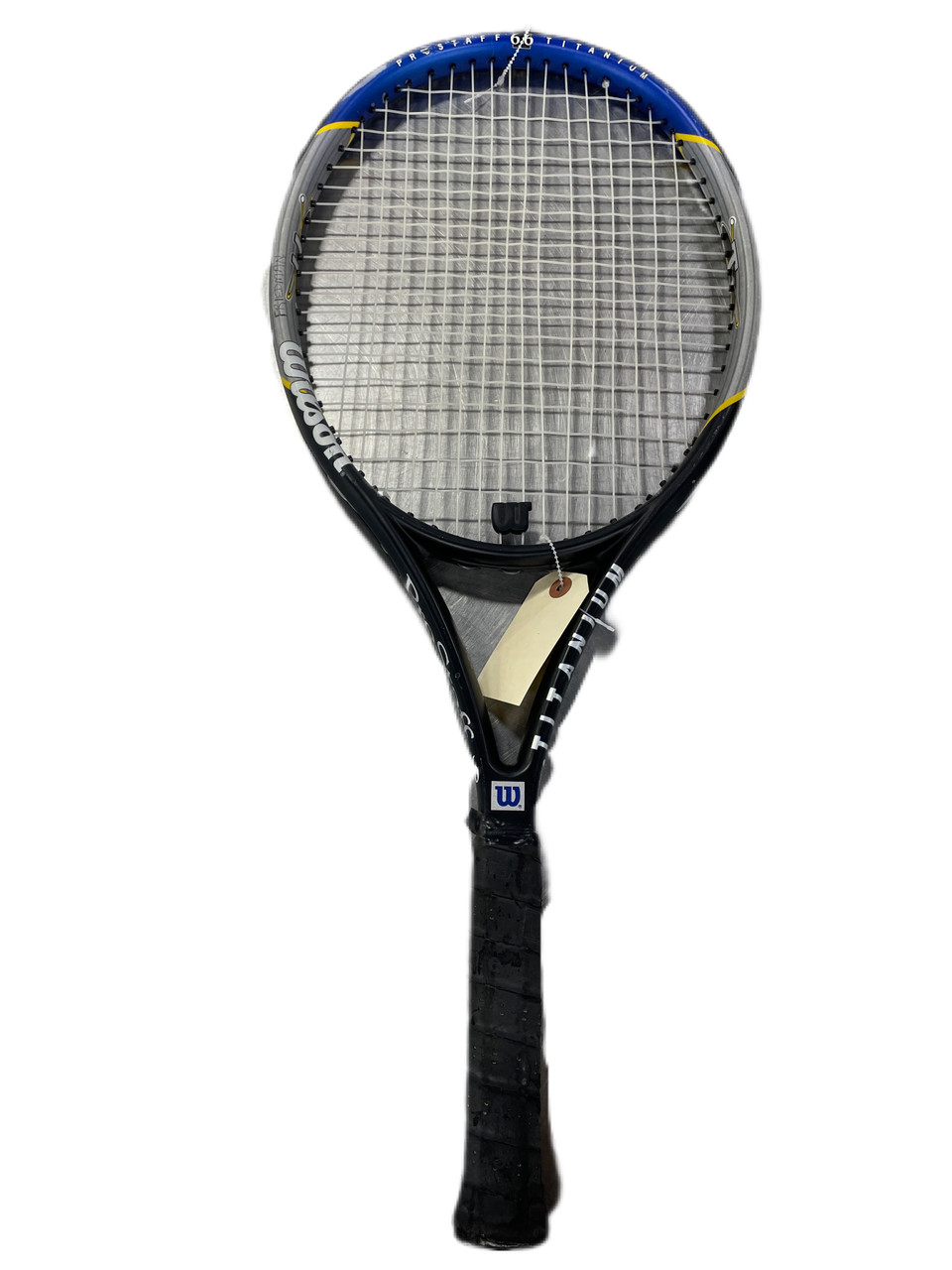 Used Wilson PRO STAFF 6.6 TITANIUM Adult Tennis Racquet Black 4 3/8