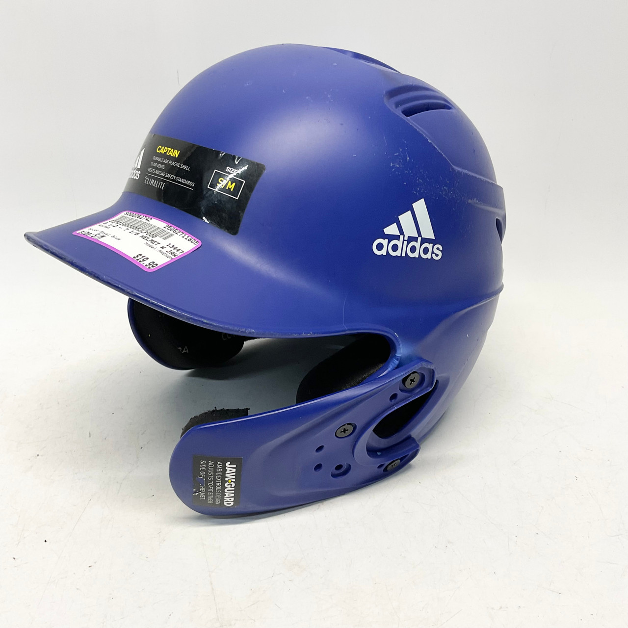 Used Adidas PHENOM Batting Helmet w/Mask Royal Blue S/M