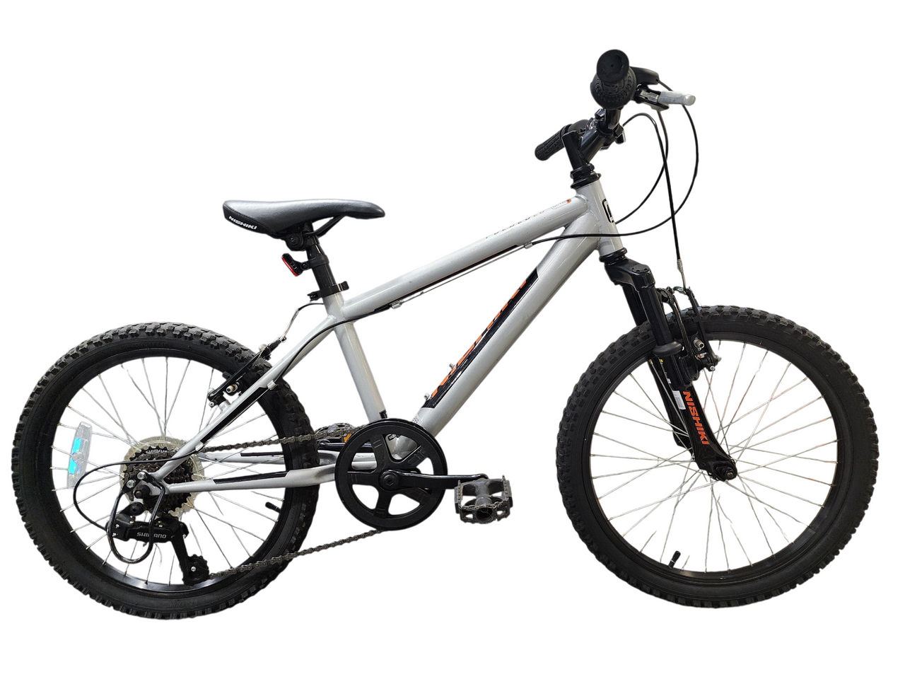 Used NISHIKI PUEBLO Mountain Bike Boys Silver 20