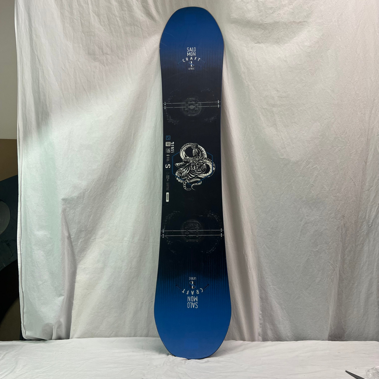 Used Salomon CRAFT Mens Snowboard Only Black 149 cm