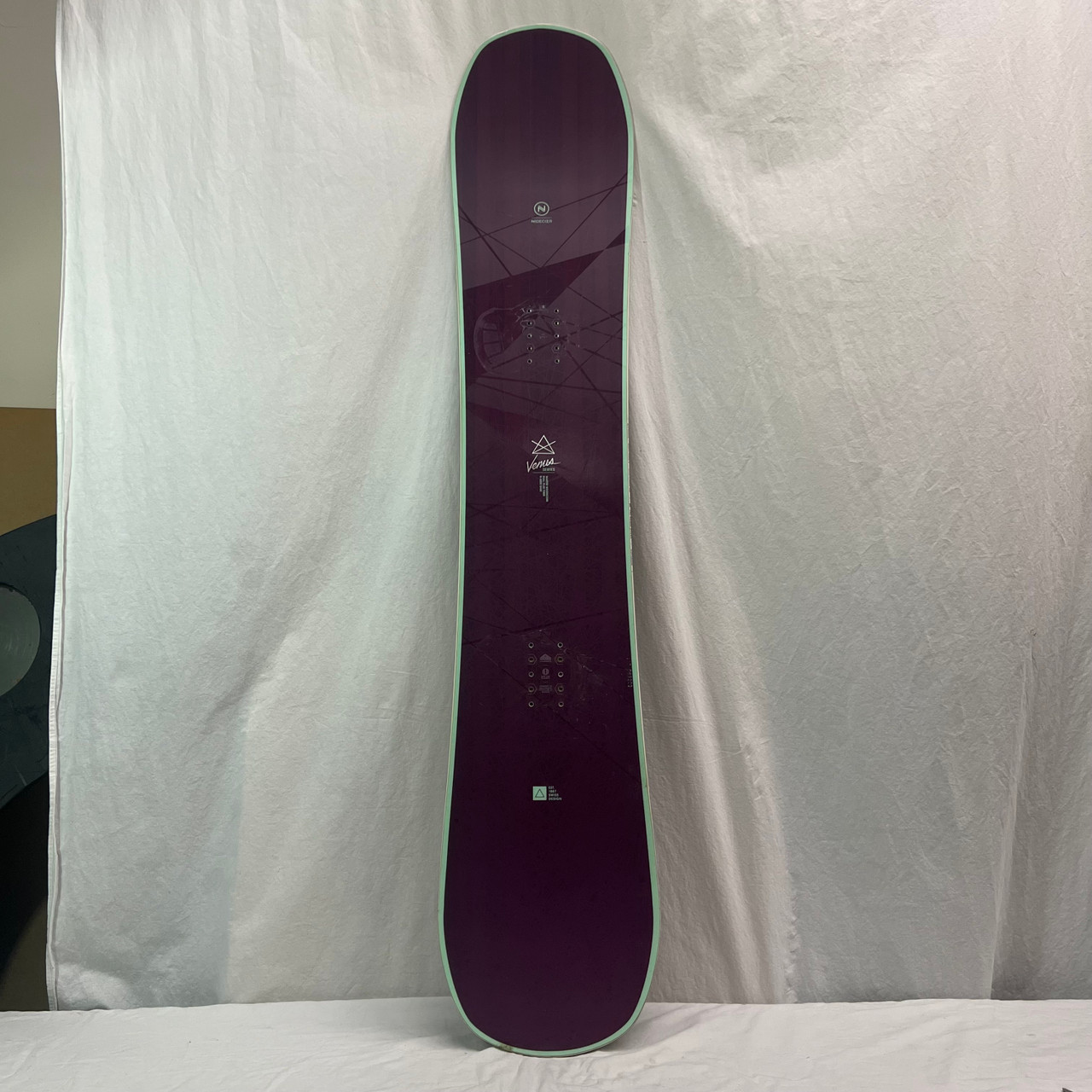 Used Nidecker VENUS Womens Snowboard Only Purple 147 cm