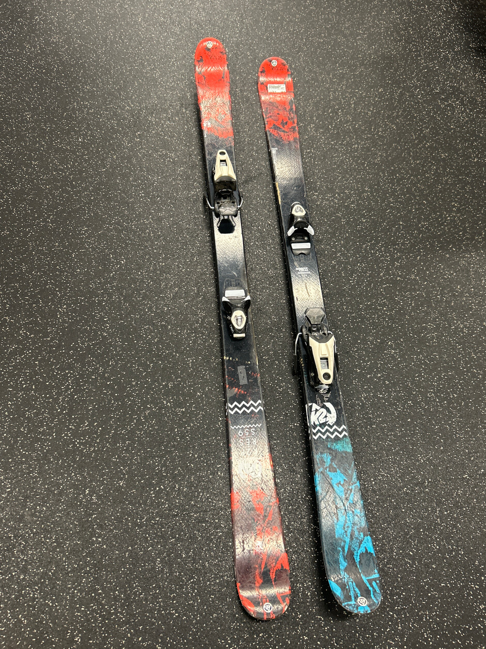 Used K2 JIB ROCKER Mens DH Ski/Binding Red 159 cm