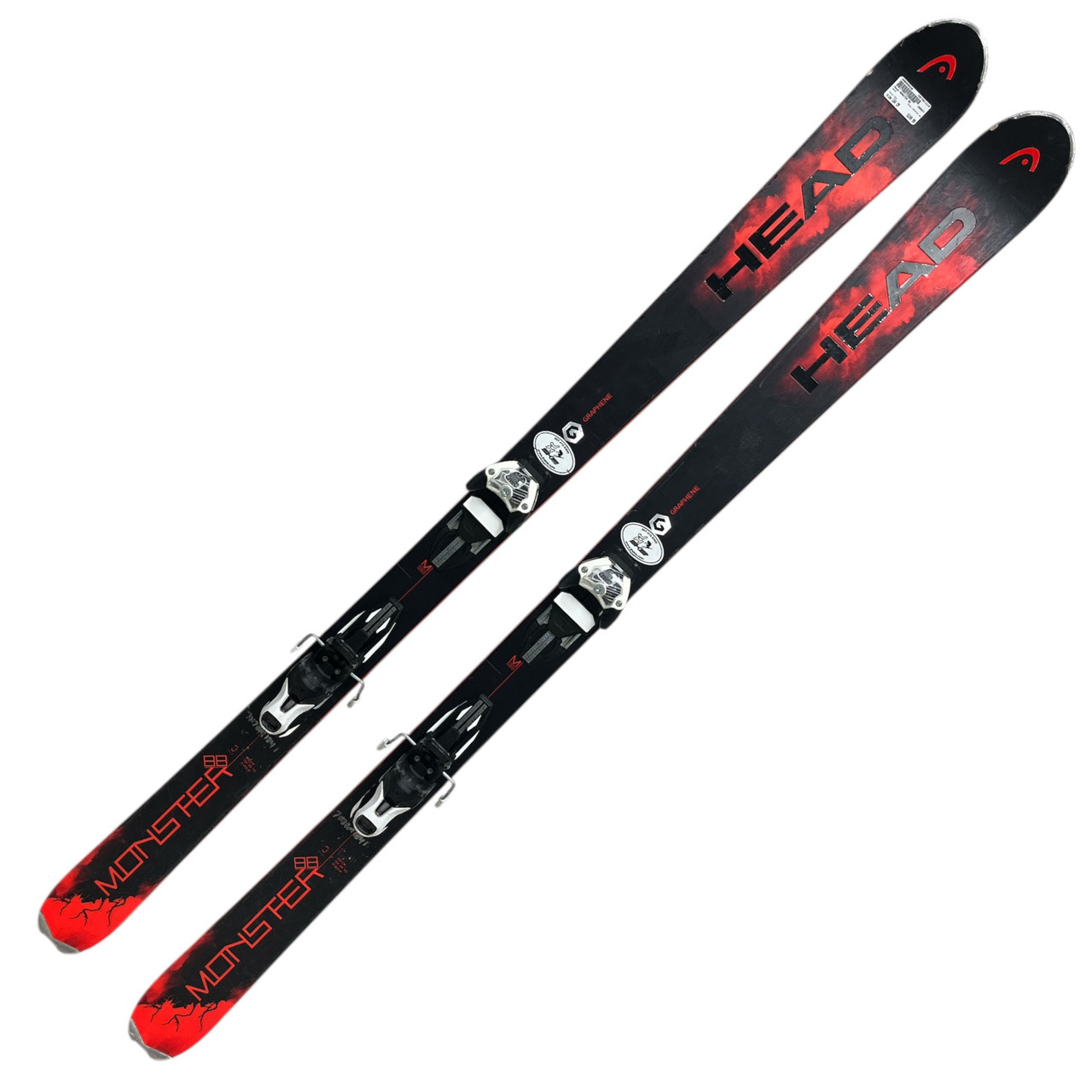Used Head MONSTER 88 Mens Down Hill Ski/Binding Red 184 cm