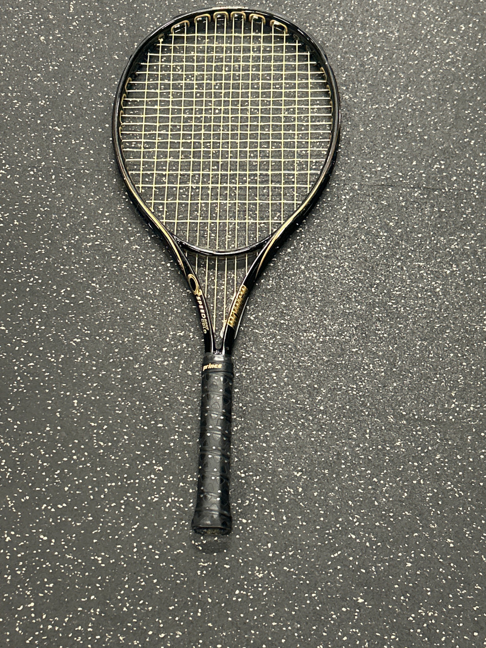 Used Prince O3 SPEED PORT GOLD Adult Tennis Racquet Black Unknown