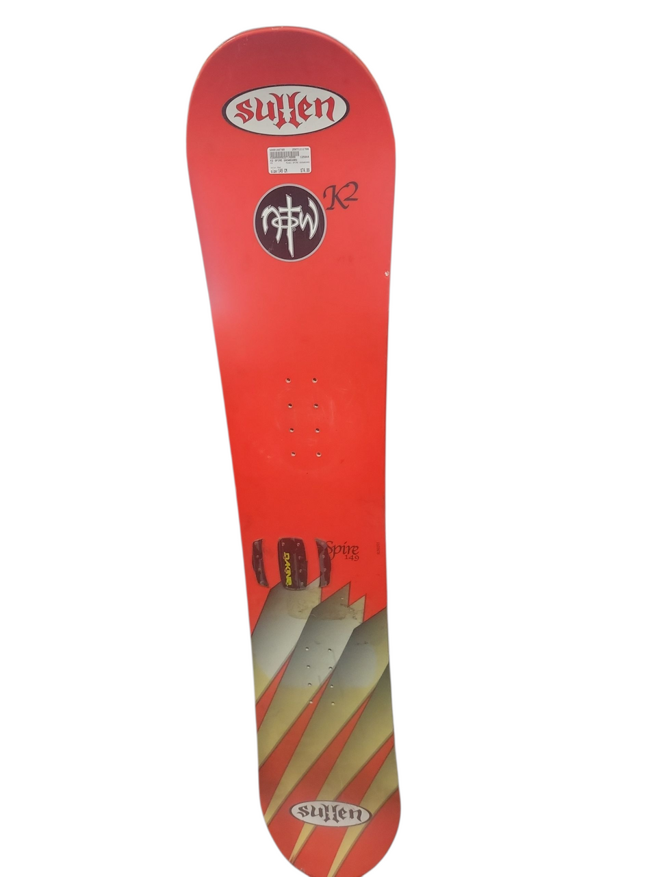 Used K2 SPIRE SNOWBOARD Mens Snowboard Only Red 149 cm