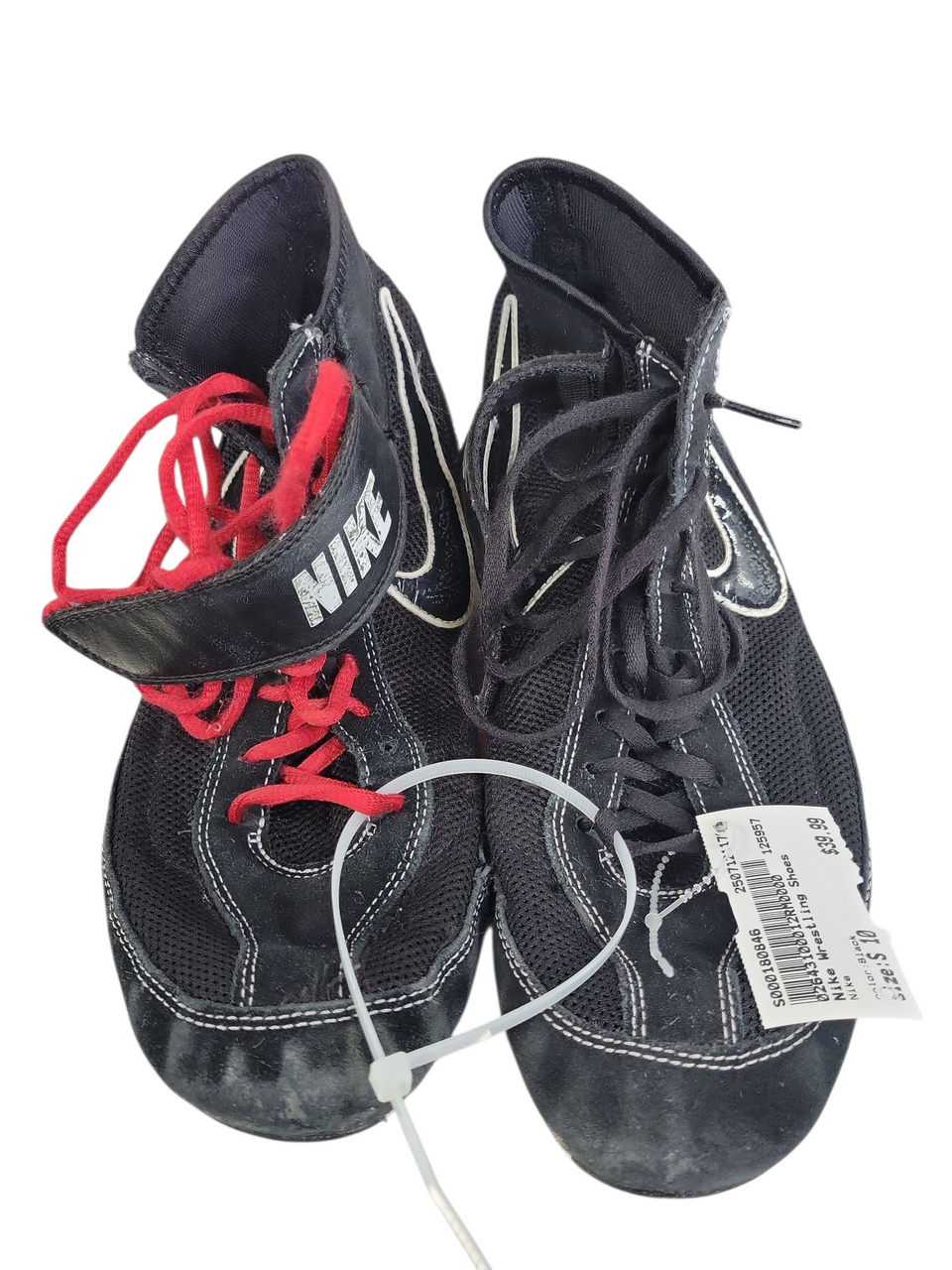 Used Nike Wrestling Shoes Black Senior 10