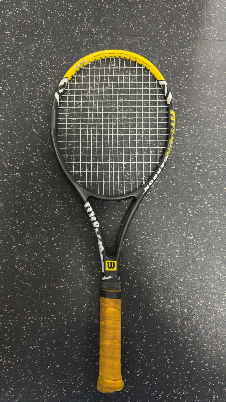 Used Wilson HYPER HAMMER 6.3 Adult Tennis Racquet Black 4 5/8