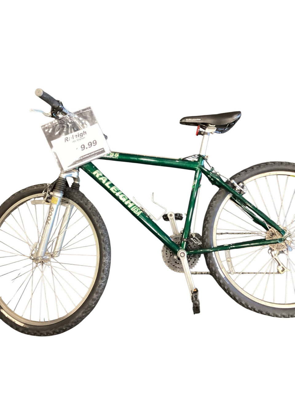 Used Raleigh M55 Mountain Bike Mens Green 43-47cm 17-18