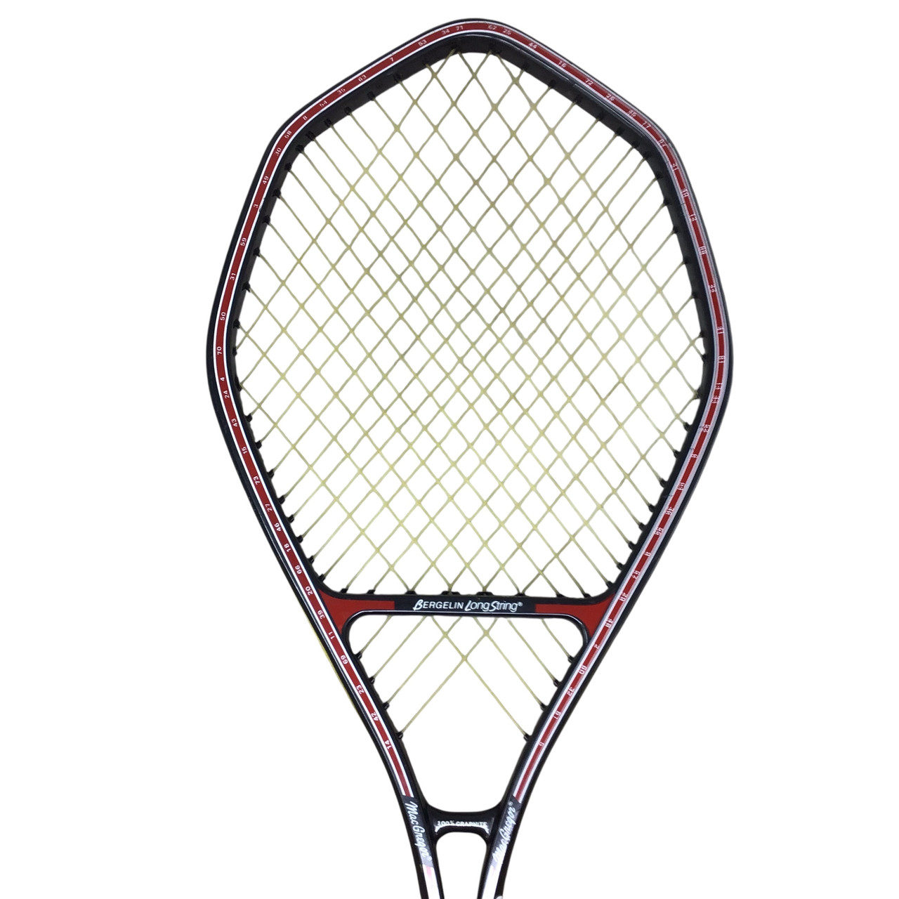 アシックスMacGregor BERGELIN Long String ラケット Used MacGregor BERGELIN LONG STRING Adult Tennis Racquet Black Unknown