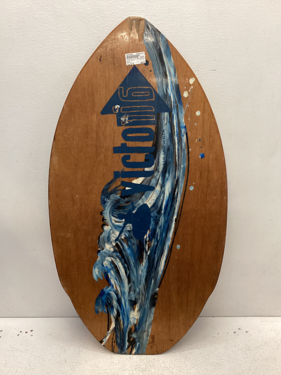 Used Victoria Sport WOOD Skim Board Brown 42