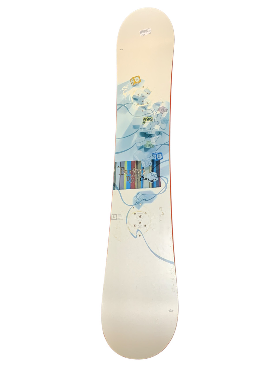 Used Burton JUSSI OKSANEN PRO MODEL Mens Snowboard Only White 154 cm