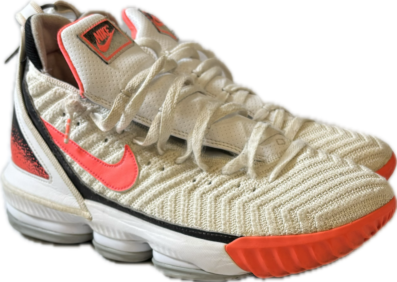 Used orange signed lebron shoes This one goes all the way back—LeBron main image 3