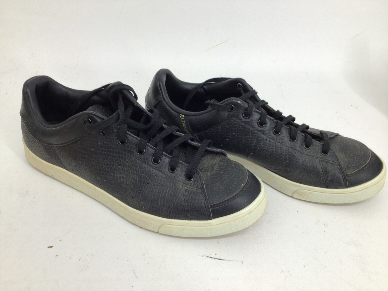 Used Adidas ADICROSS CLASSIC LOW CROC MENS 10 GOLF Mens Golf Shoes Black  Senior 10
