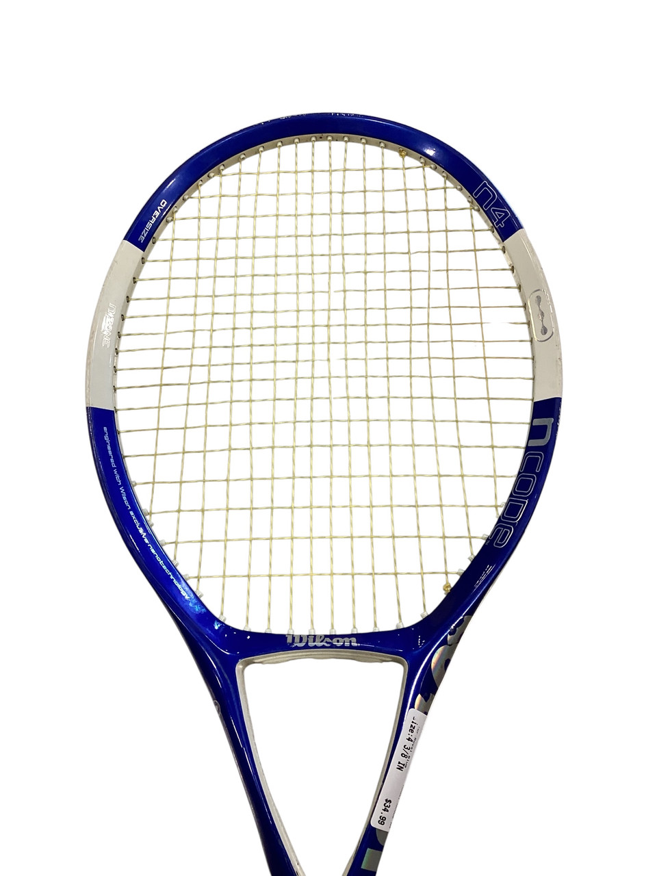 RAQUETTE DE TENNIS WILSON NCODE W6 ACIER BLEU GRAPHITE 4 3/8 CORDES FRAÎCHES PROPRE TRÈS BON ÉTAT | eBay