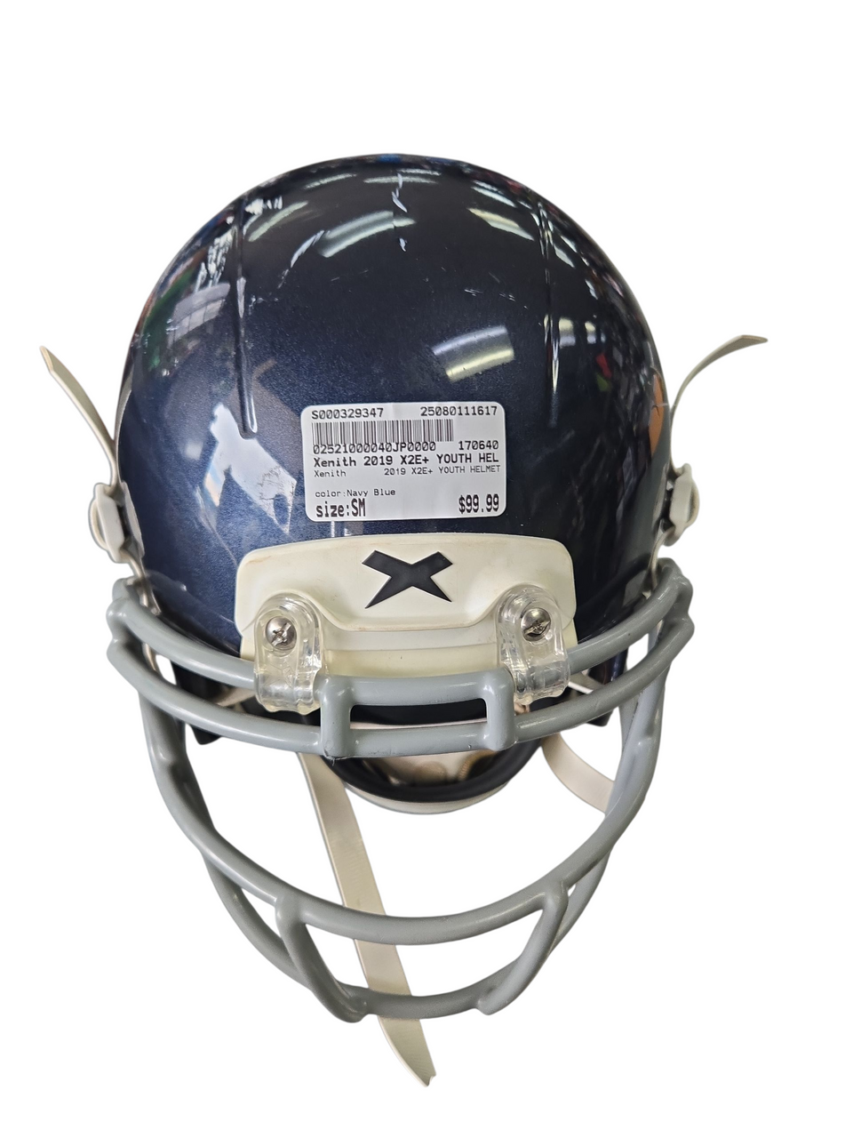 Used Xenith 2019 X2E+ YOUTH HELMET FB Helmet Navy Blue SM