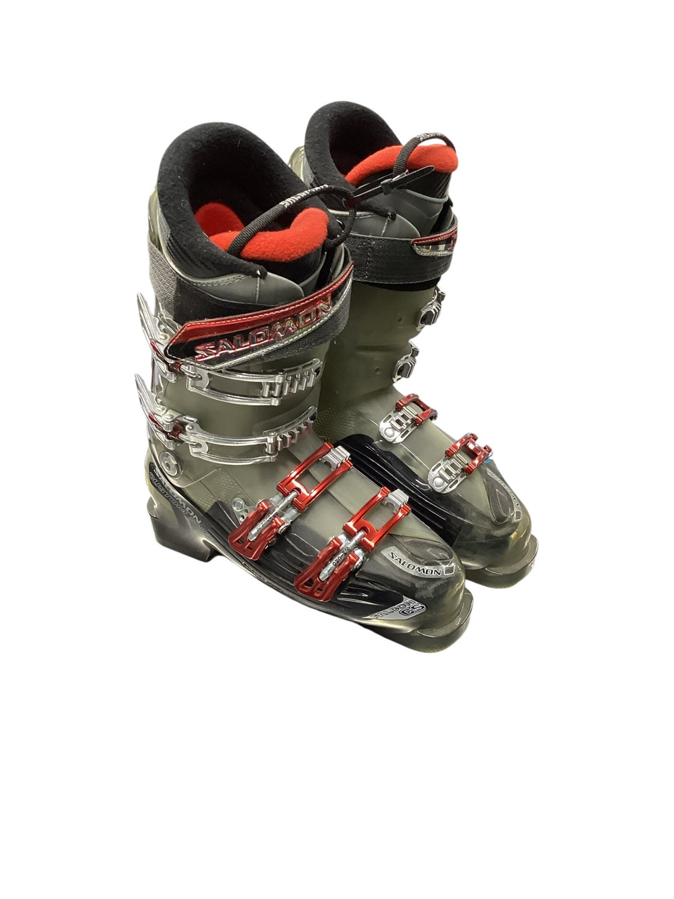 Used Salomon FALCON CS Mens DH Ski Boot Red 265 MP - M08.5 - W09.5