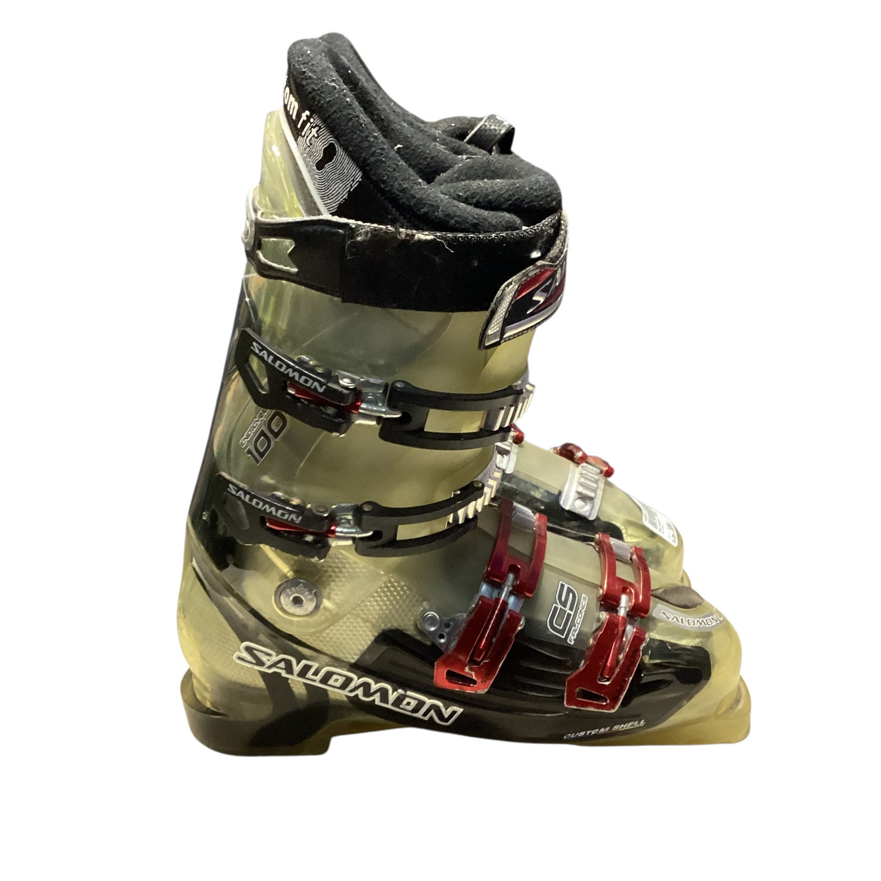 Used Salomon ENERGYZER 100 Mens DH Ski Boot Black 285 MP - M10.5