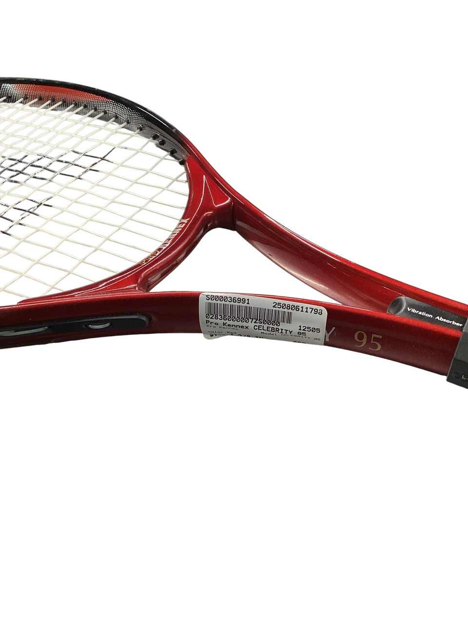 Used Pro Kennex CELEBRITY 95 Adult Tennis Racquet Red 4 3/8