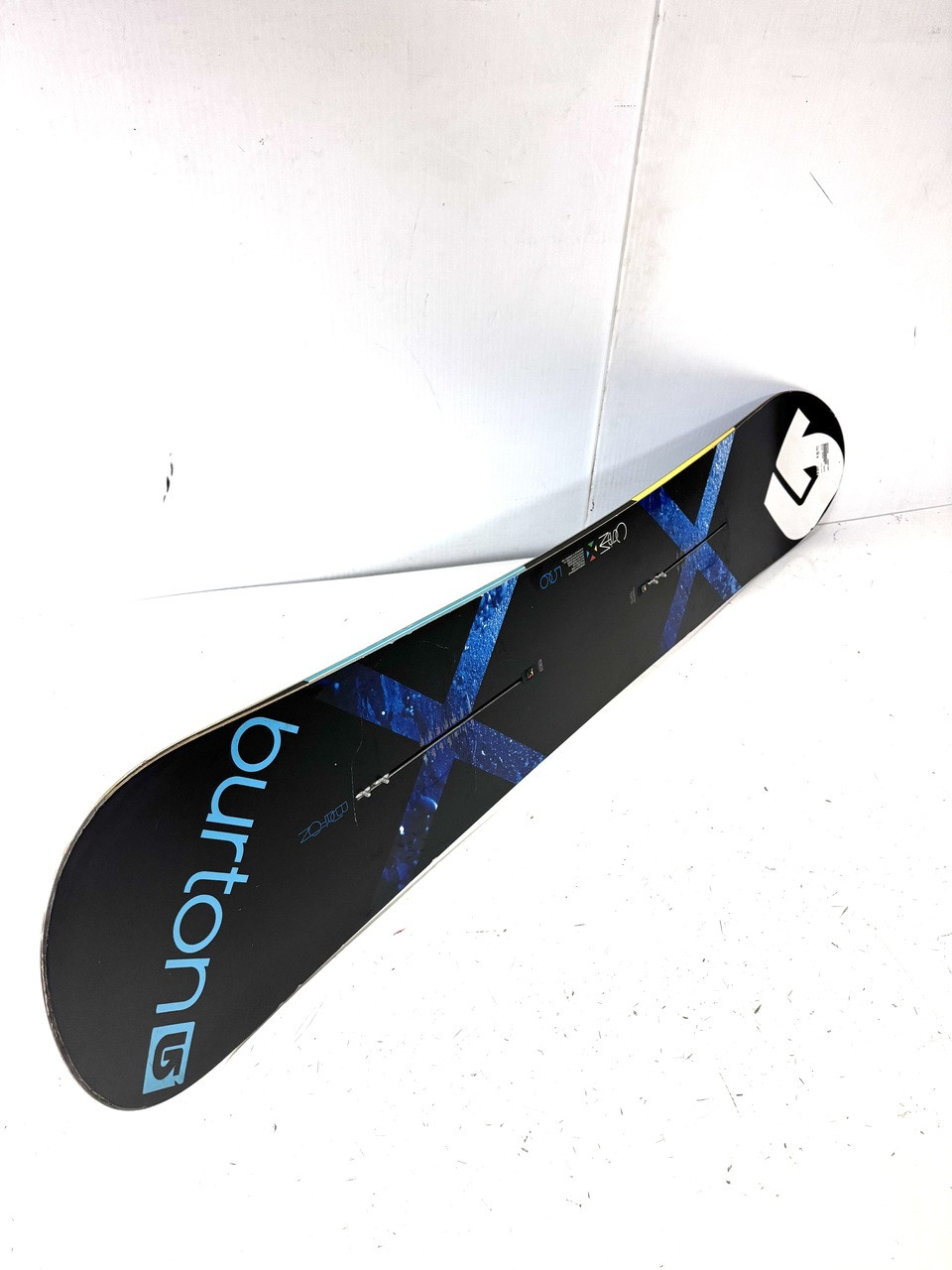 Used Burton CUSTOM Mens Snowboard Only Black 156 cm