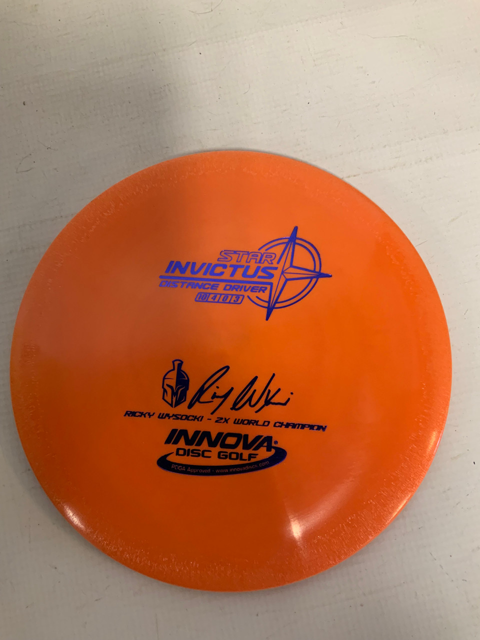 Used INNOVA STAR INVICTUS RICKY W Disc Golf Drivers Disc Golf Drivers