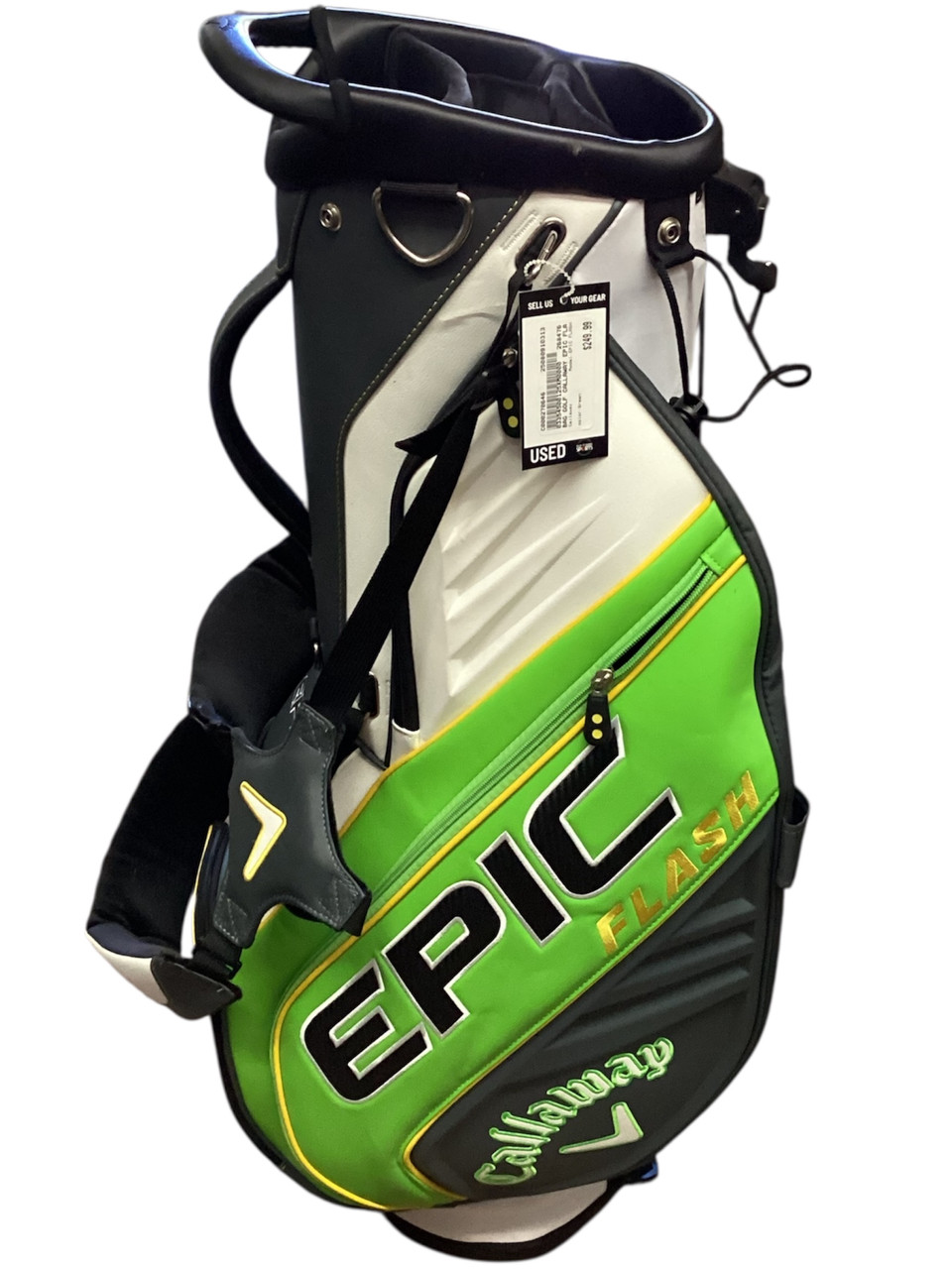 Used Callaway EPIC FLASH Mens Stand Bag Green