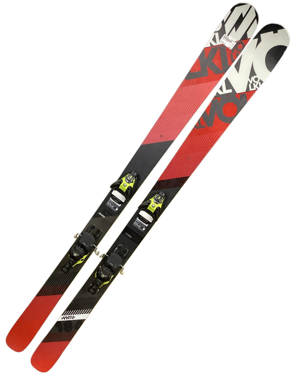 Used Volkl MANTRA Mens DH Ski/Binding Red 184 cm