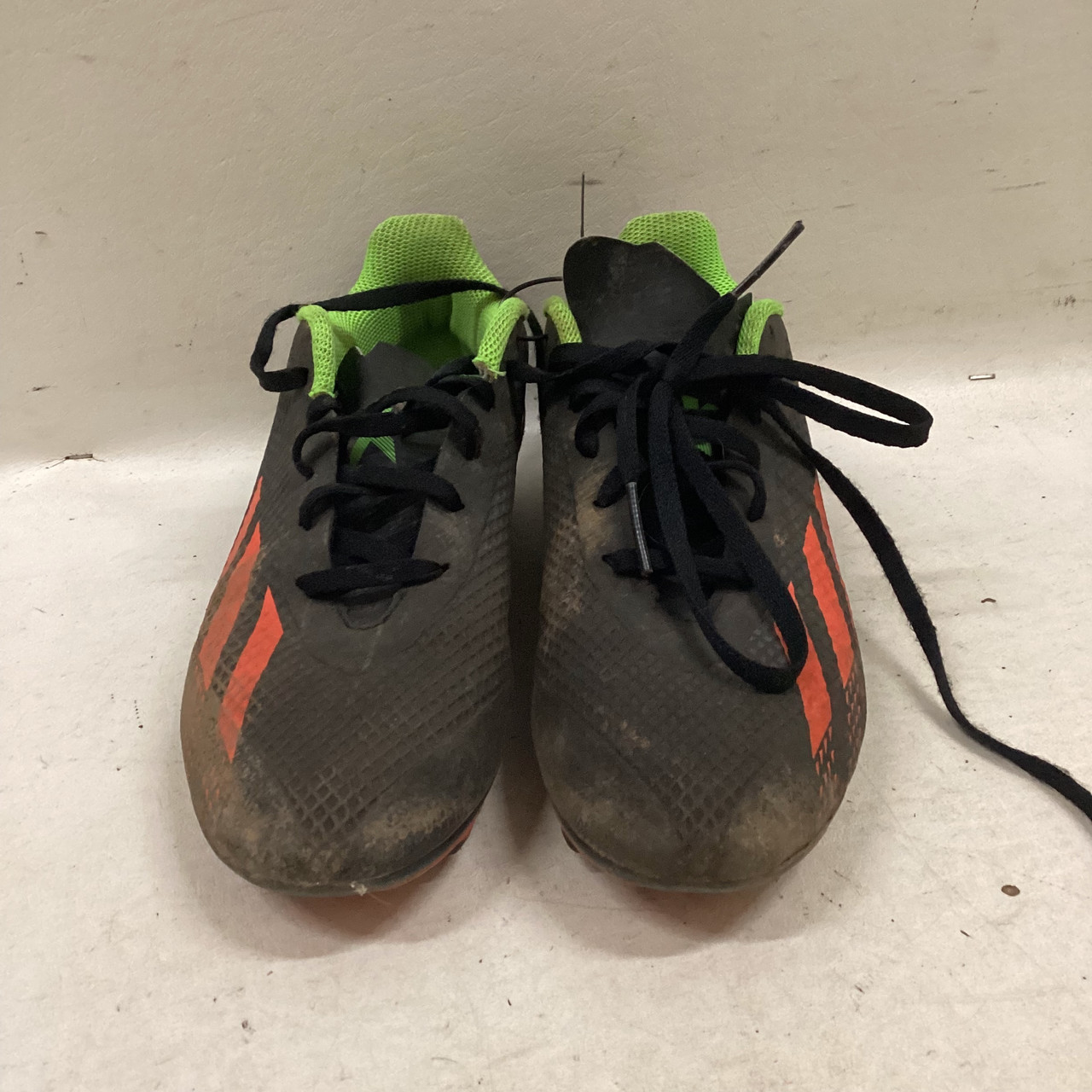 Used Adidas Soccer Cleats Black And Orange Senior 5