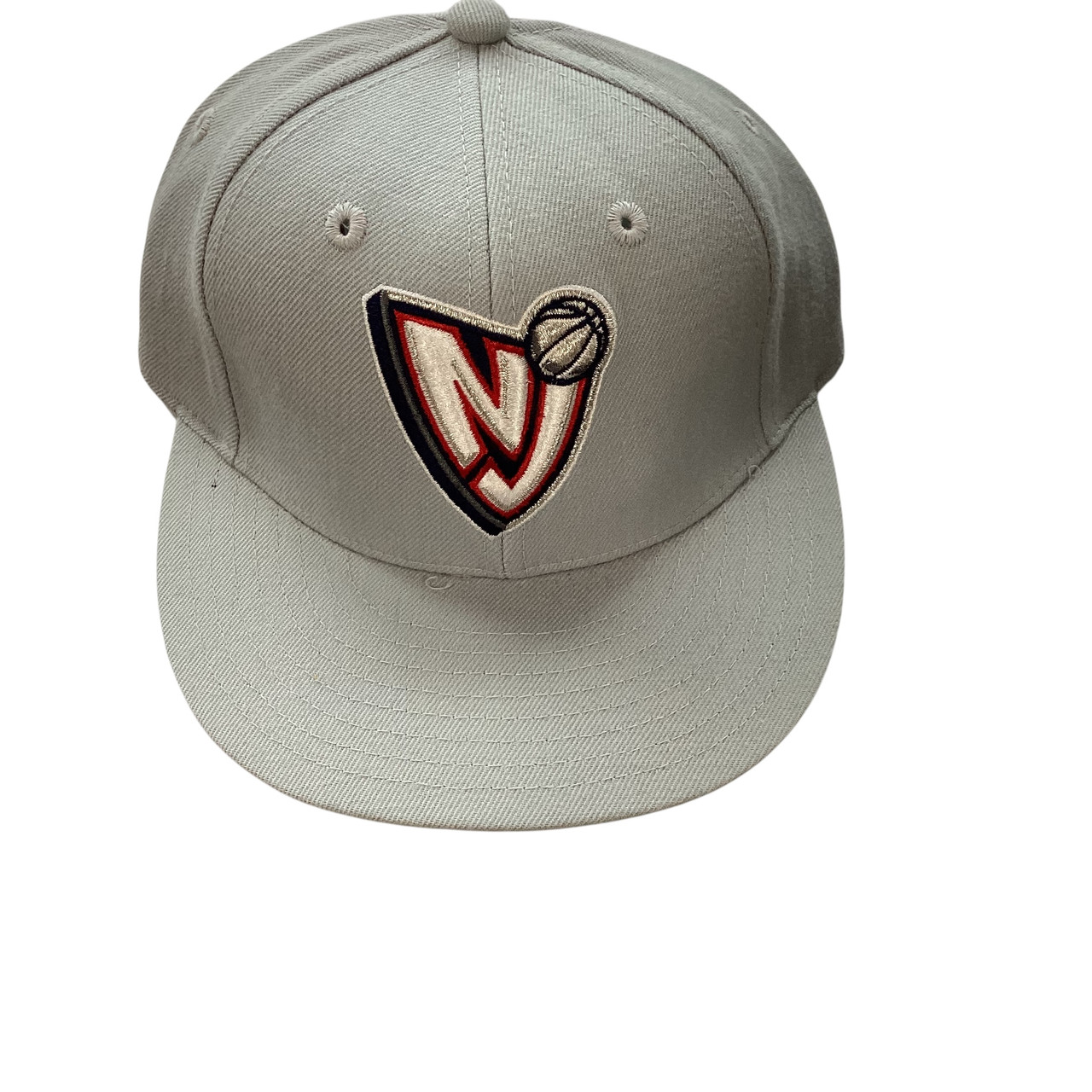 Used Reebok NEW JERSEY NETS FITTED HAT Outerwear Mens Hat Grey Senior