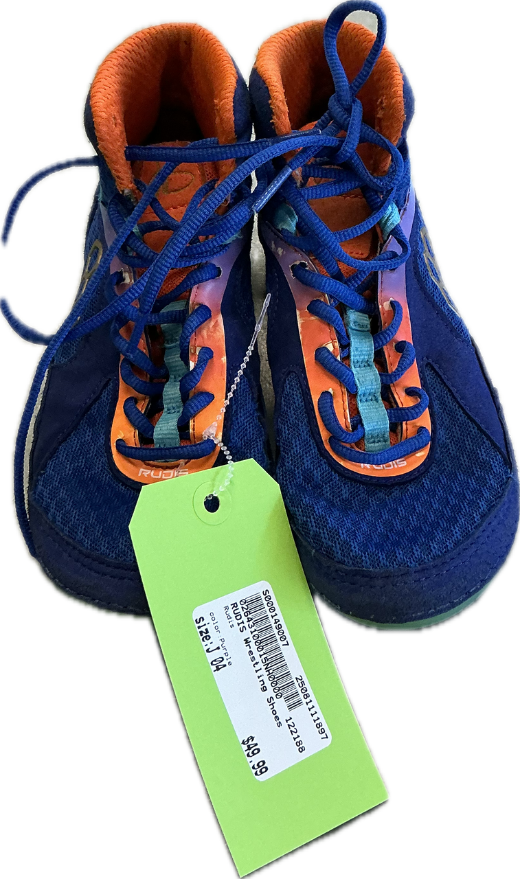 Used Rudis Wrestling Shoes Purple Junior 04