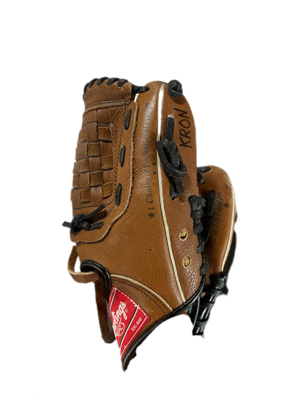 Used Rawlings RBG36JRR DEREK JETER BB/SB Glove RH Throw Brown 9 1/2