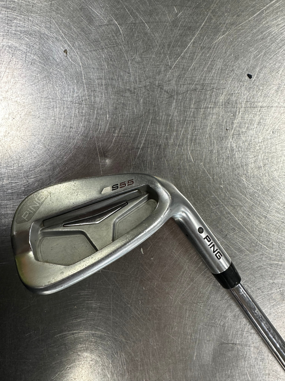 Used Ping S55 9 Iron Regular Flex Steel Shaft Individual Irons