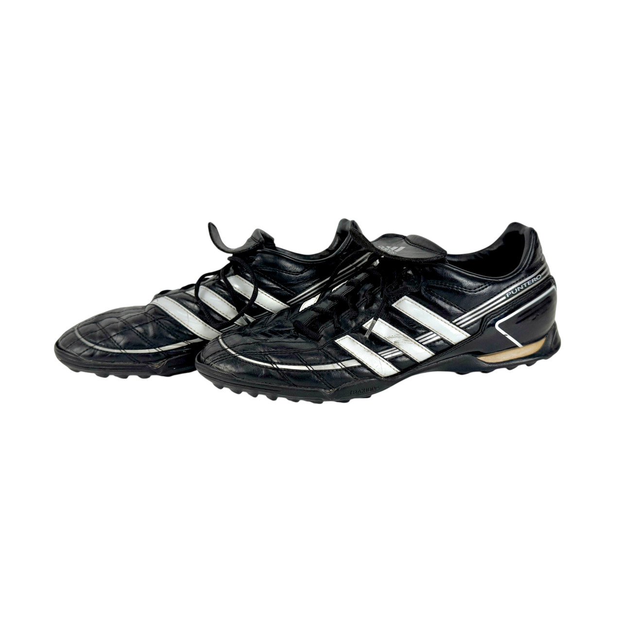 Used Adidas PUNTERO Soccer Turf Shoes Black Senior