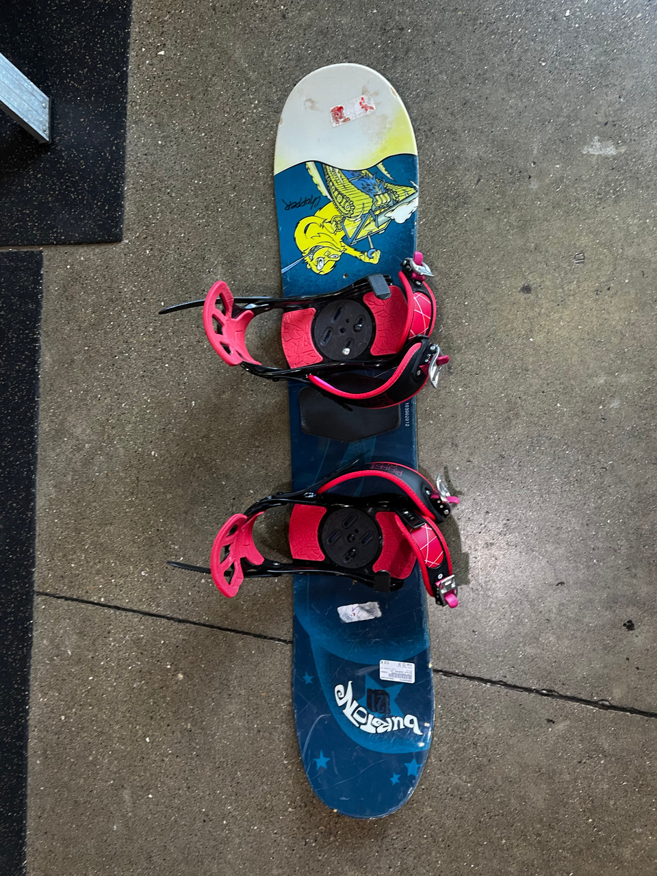 Used Burton CHOPPER 121 Boys Board/Binding Royal Blue 121 cm