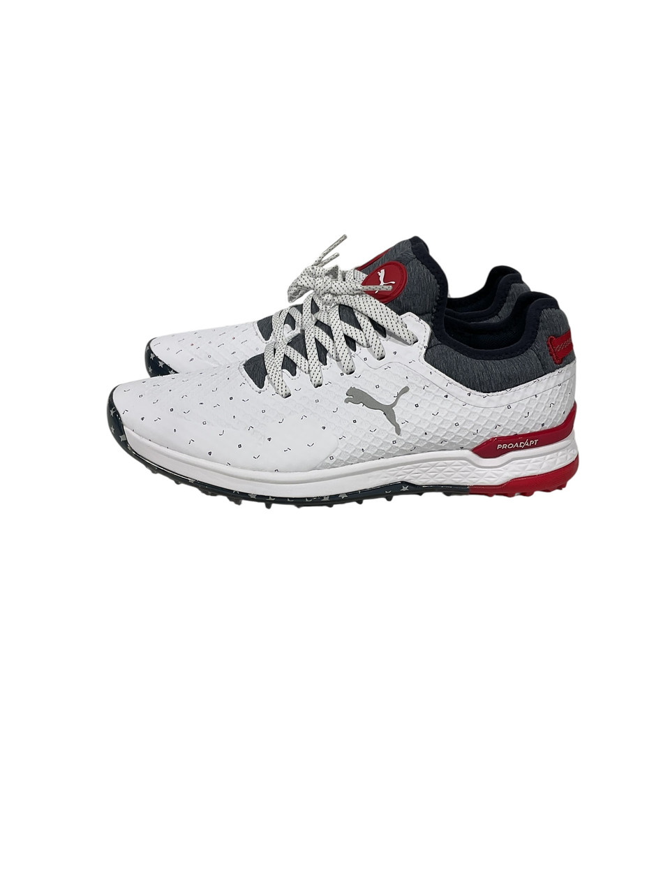 Used Puma Mens Golf Shoes White Senior 8.5