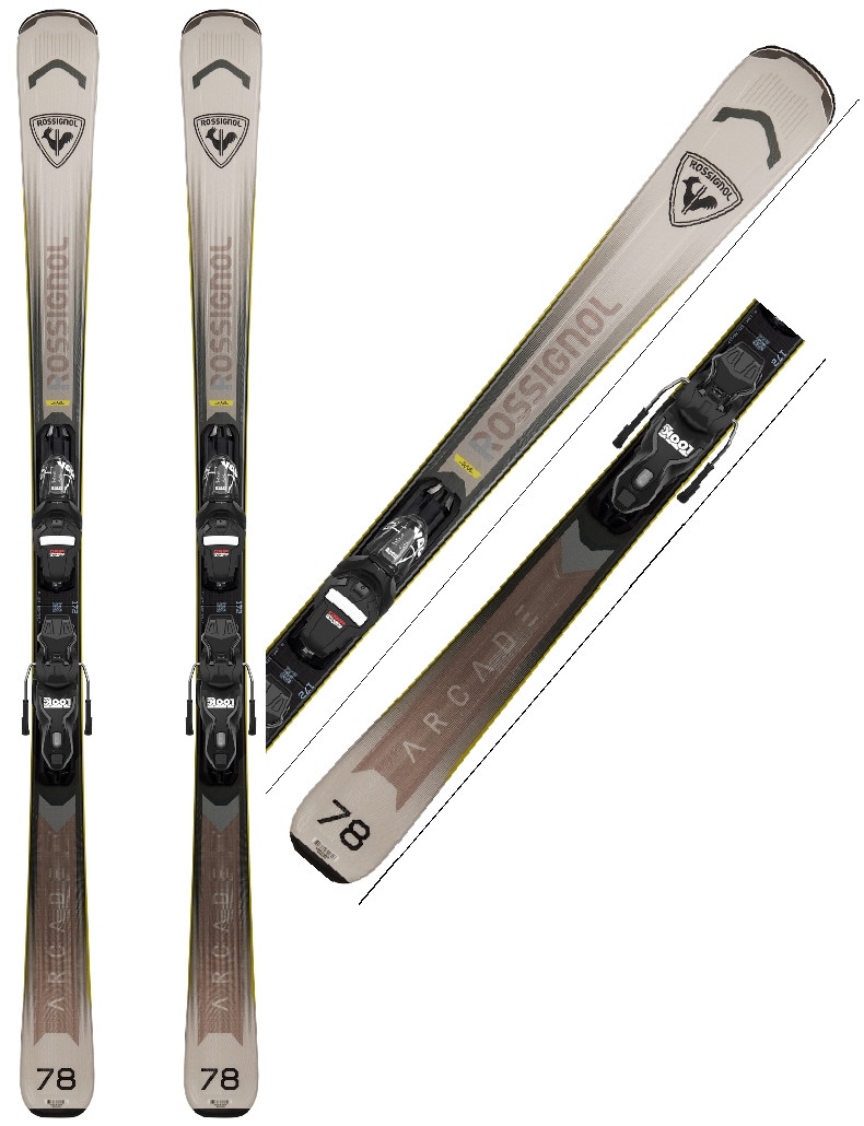 New ROSSIGNOL 26 ARCADE 78 XPRESS 164cm