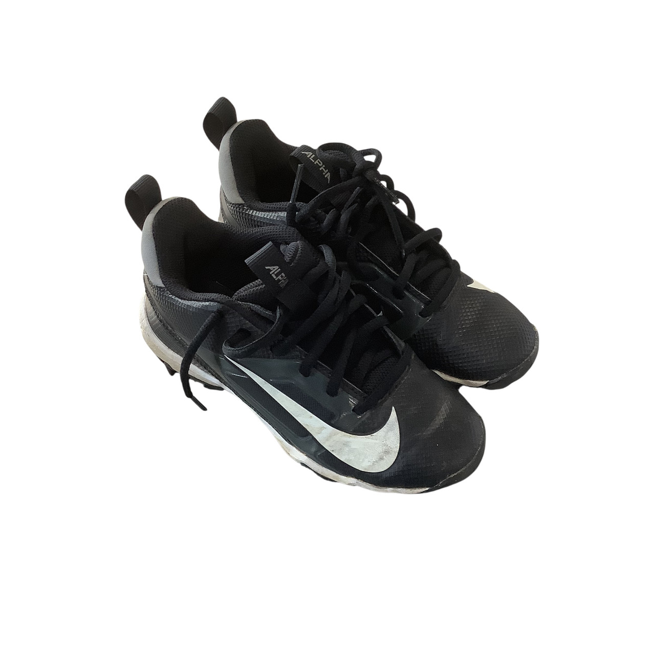 Used Nike ALPHA MENACE 4 SHARK Jr FB Cleats Black Junior 01
