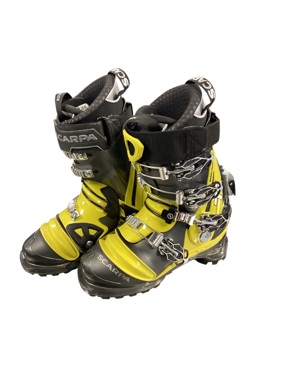 Used Scarpa TX COMP Womens DH Ski Boot Yellow 230 MP - J05 - W06