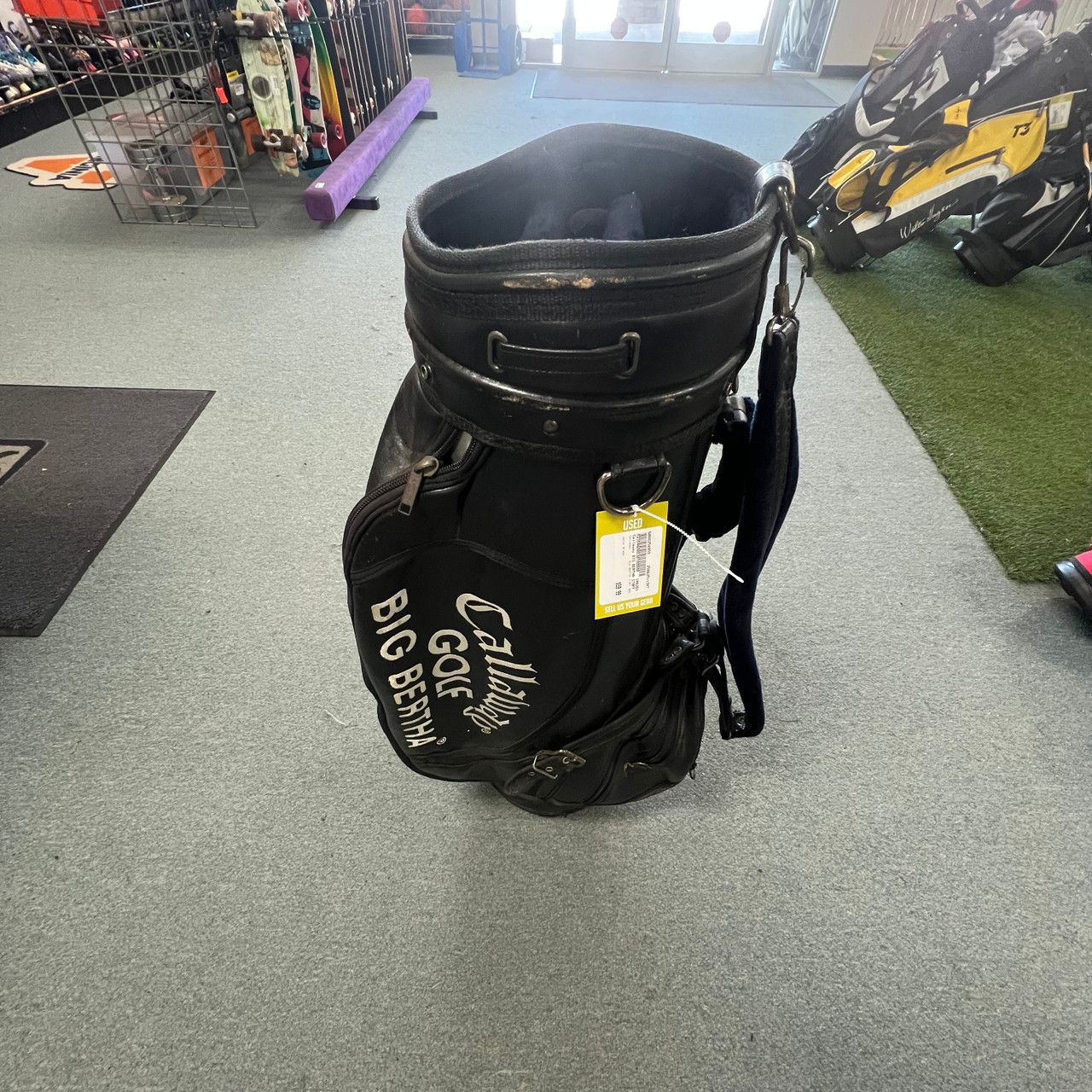 Used Callaway BIG BERTHA STAFF BAG Mens Cart Bag Black