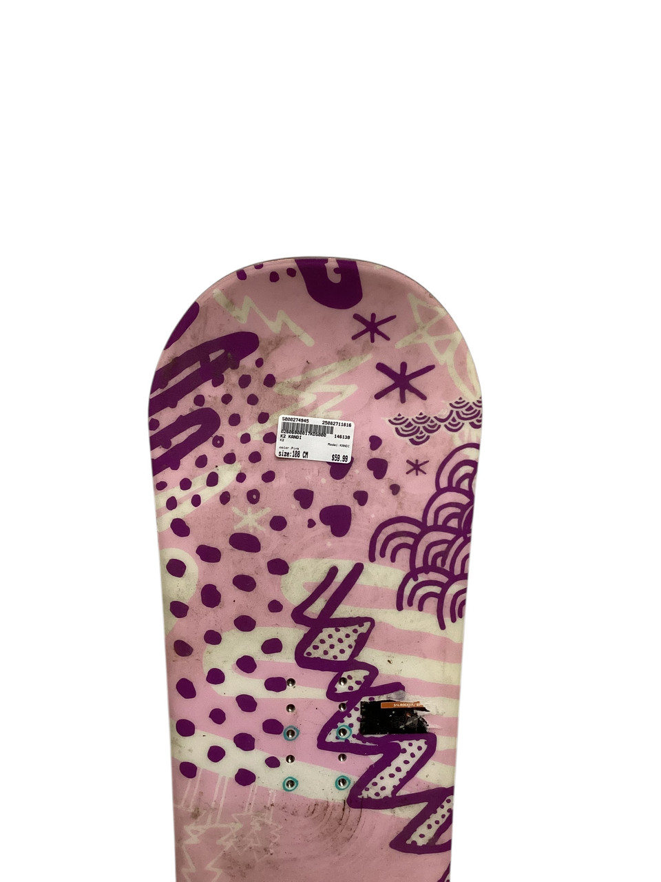 Used K2 KANDI Girls Snowboard Only Pink 108 cm Used K2 KANDI Girls Snowboard Only Pink 108 cm
