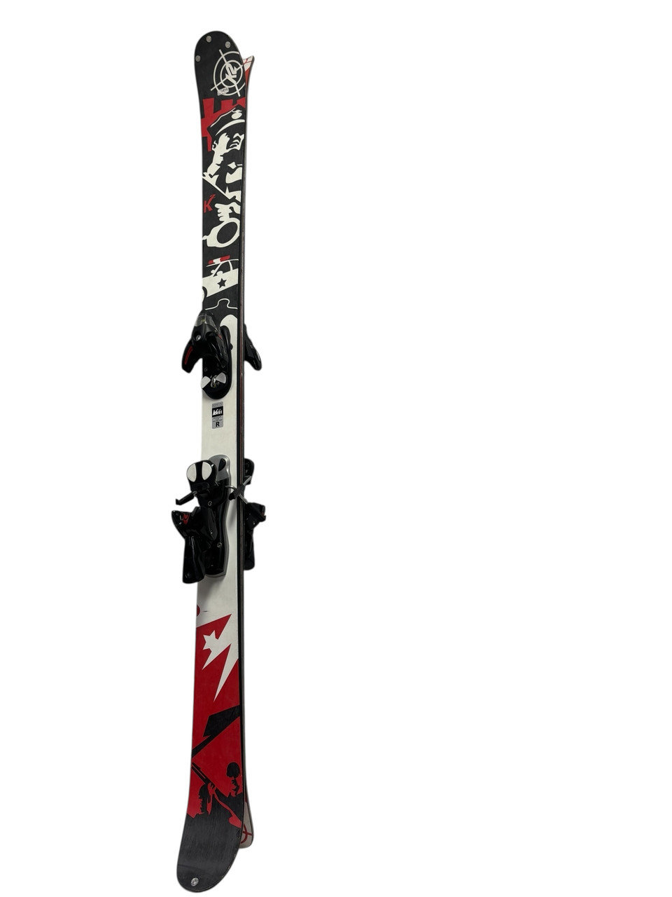 Used K2 PUBLIC ENEMY 164 cm Snow Skis w/ Salomon S810 Ti Bindings