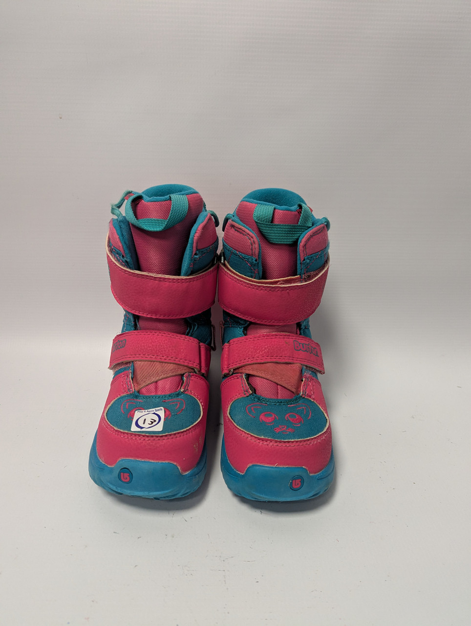 Used Burton MINI GROM SNOWBOARD BOOTS Girls Snowboard Boots Pink