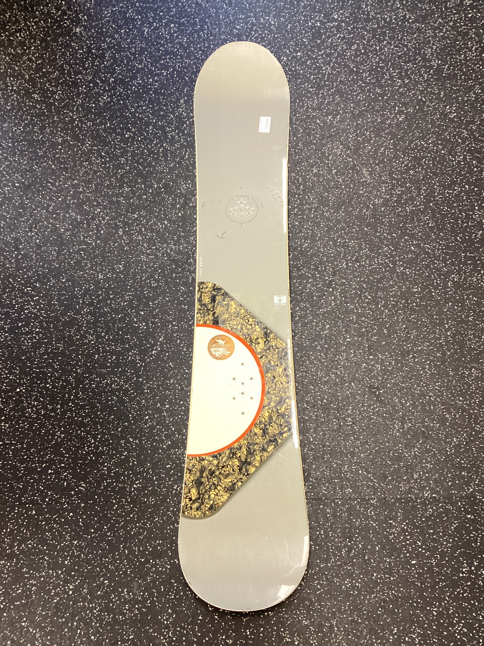 Used Burton CUSTOM 60 BOARD Mens Snowboard Only Grey 160 cm