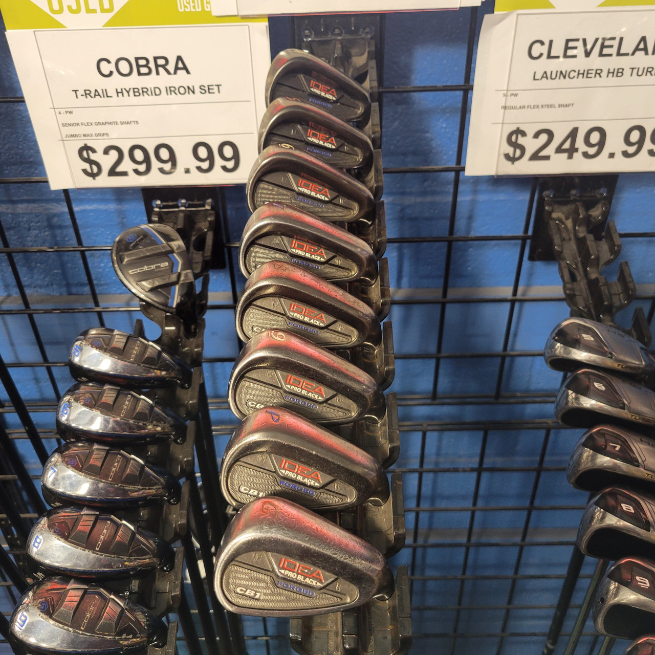 Used Adams Golf IDEA PRO BLACK CB1 FORGED Mens Iron Set RH 4I-GW/AW display picture 1