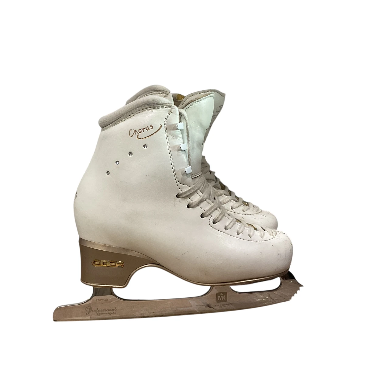 Used EDEA CHORUS 240 WomensFigure Skate White Senior 5