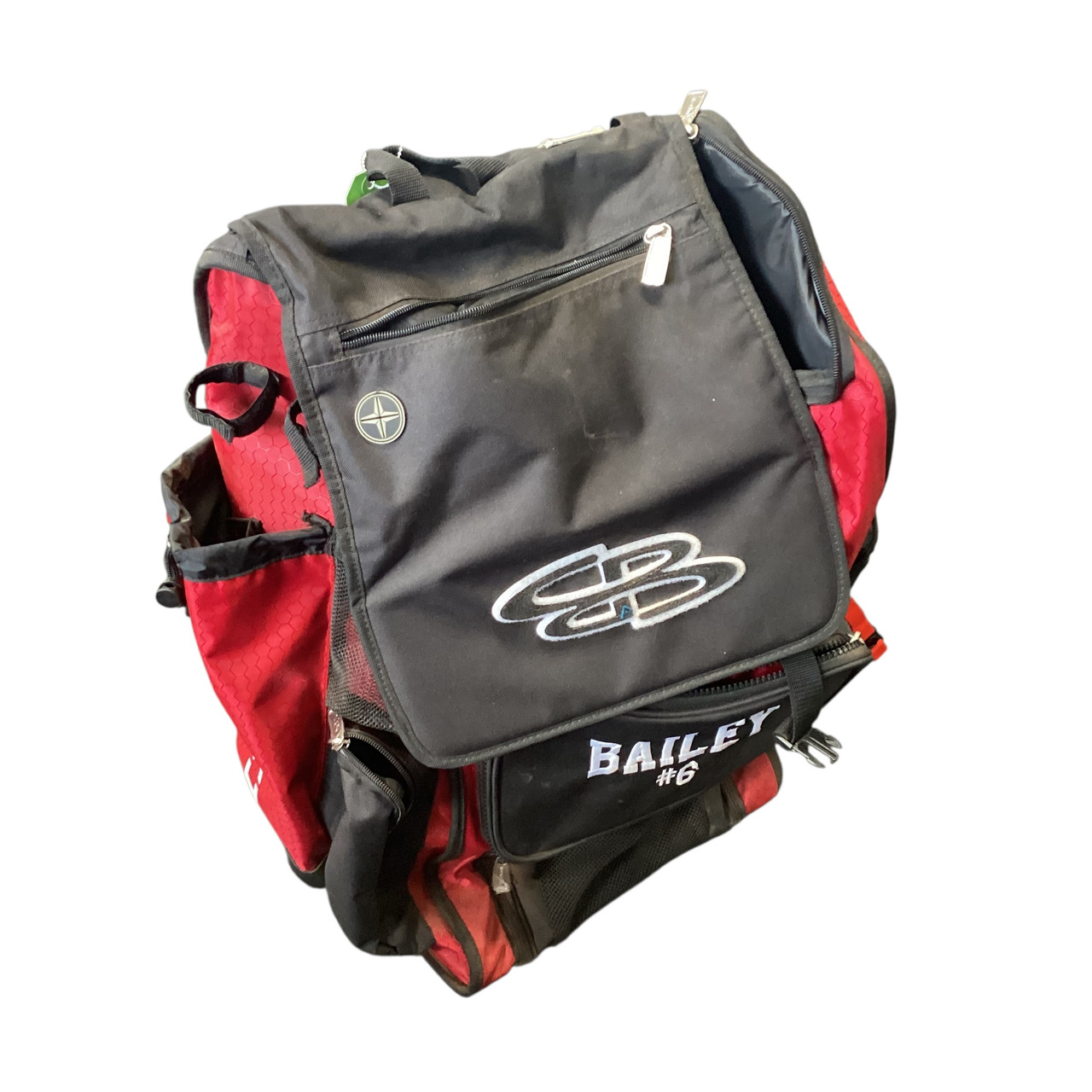 Used BoomBah ROLLING BACKPACK BB/SB Player Wheeled Bag Red