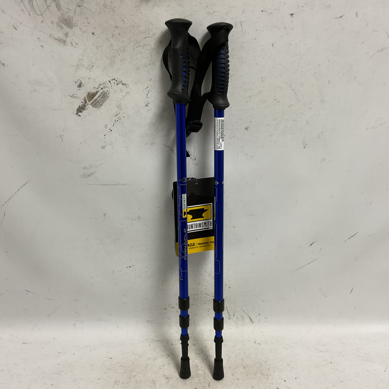 Used MOUNTAINSMITH PINNACLE TREKKING POLES Mens XC Ski Poles Royal