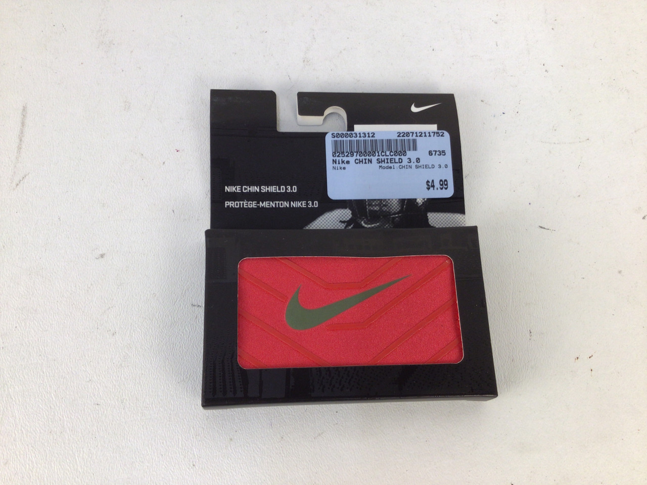 nike football chin shield