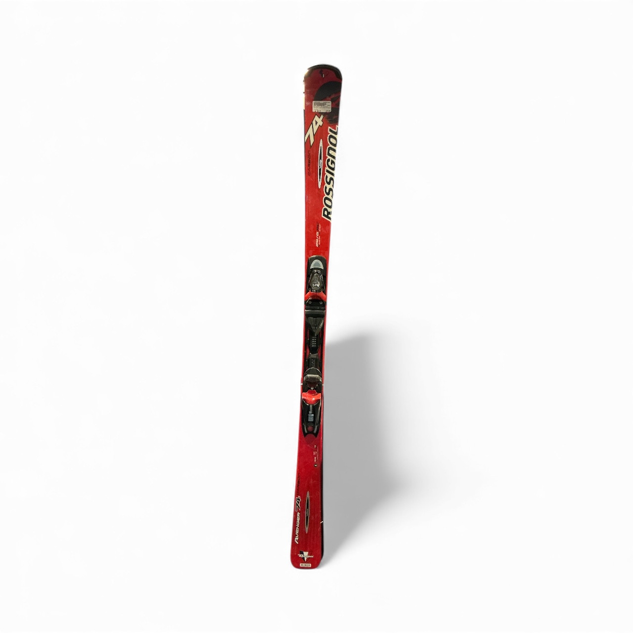 Used Rossignol AVENGER 74 CARBON Mens DH Ski/Binding Red 166 cm