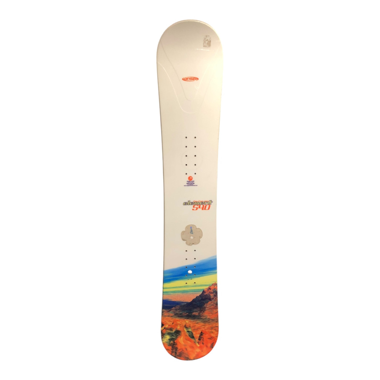 Used Element 540 OXYGEN Mens Snowboard Only White 152 cm