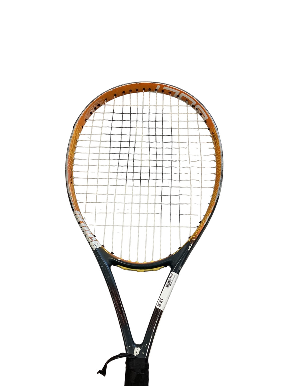 Used Prince POWER LEVEL 1250 Adult Tennis Racquet Orange Unknown